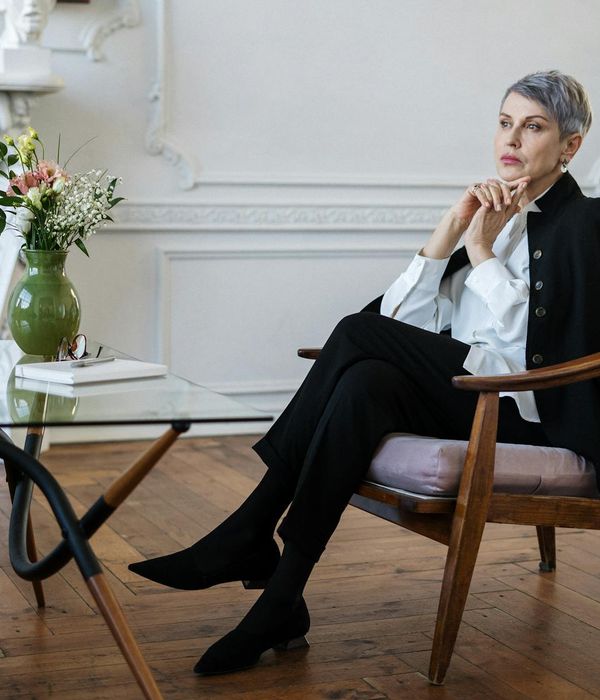 Person feeling serene and balanced after a practice session.